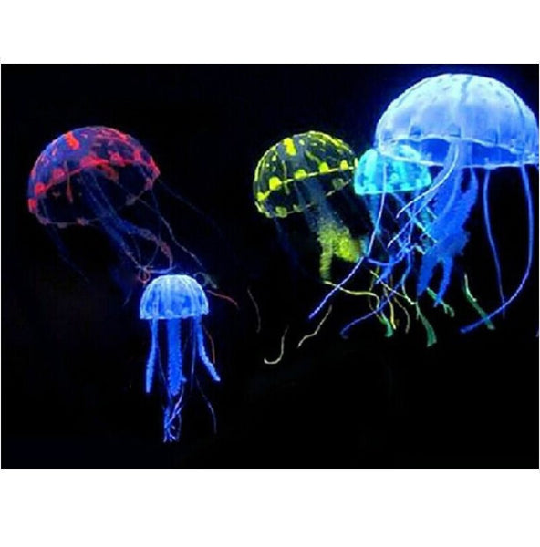 Glowing Artificial Vivid Jellyfish Decor